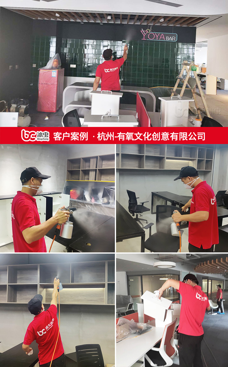 冰虫除甲醛案例-杭州有氧文化创意有限公司