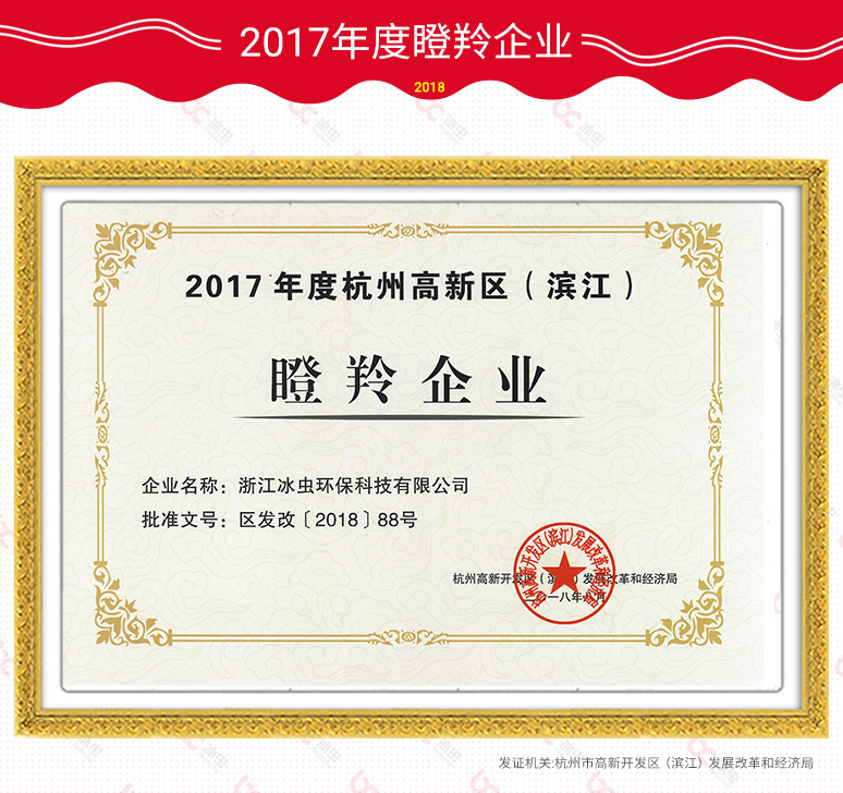 瞪羚企业证书-2017年度