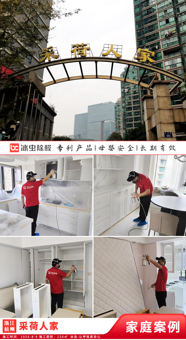 冰虫新房除甲醛案例-浙江杭州上城区-采荷人家 